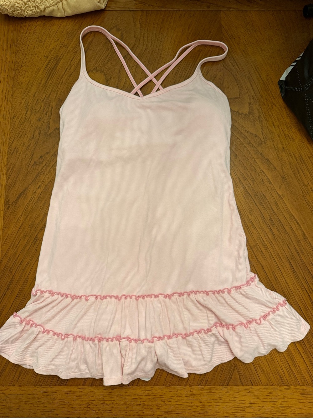 HALARA Light Pink Ruffled Mini Dress